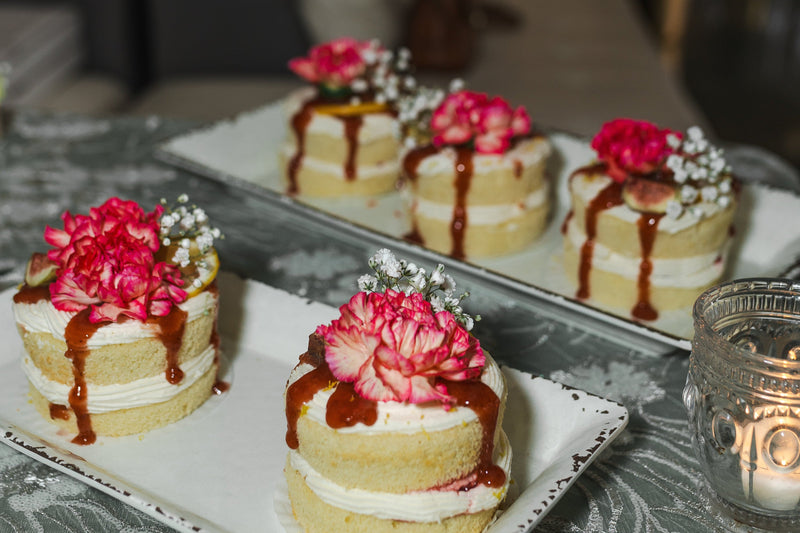Mini Floral Chantilly Cakes